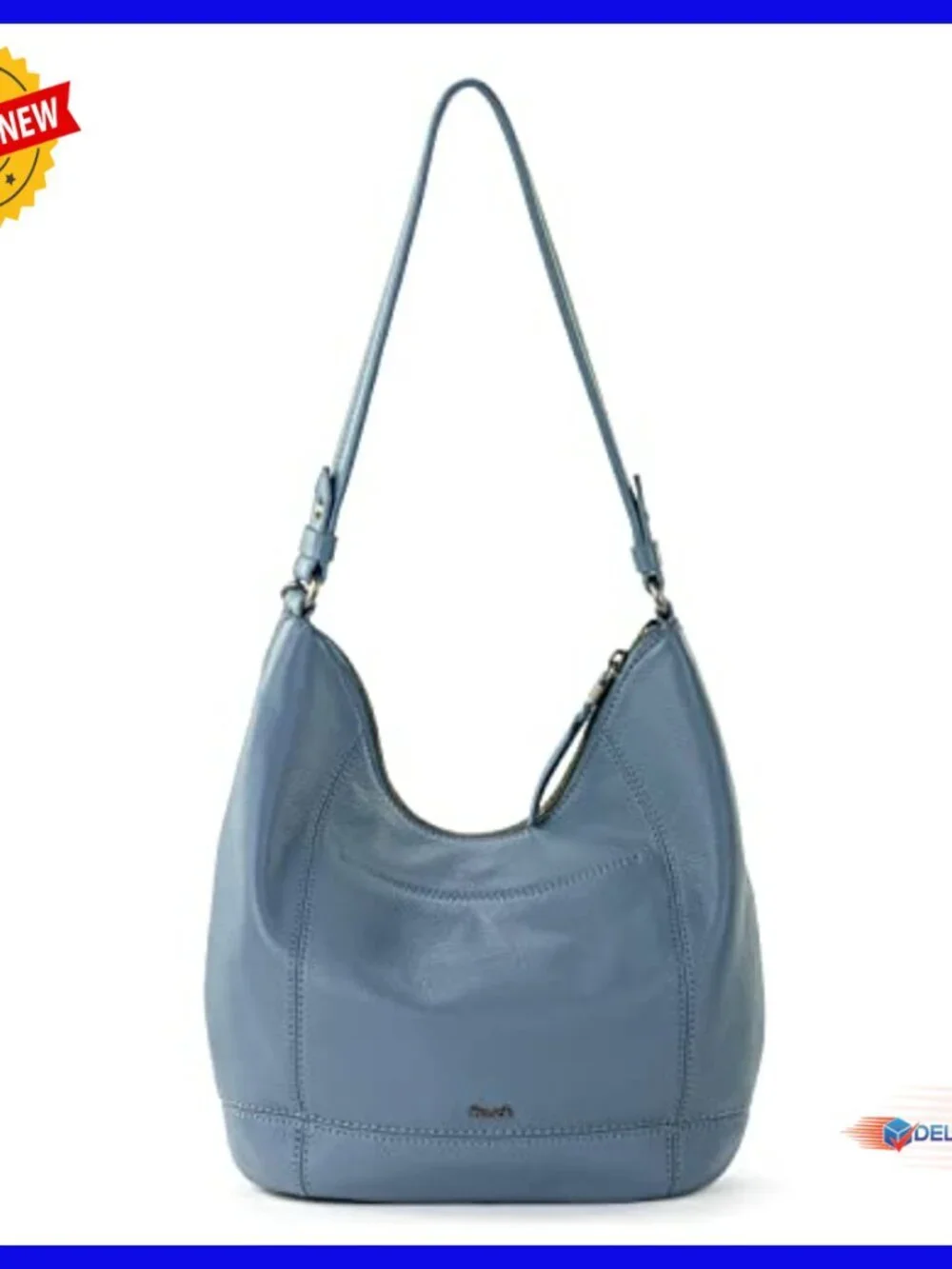 Large Leather Hobo Handbag with Zipper Pockets for Everyday Travel